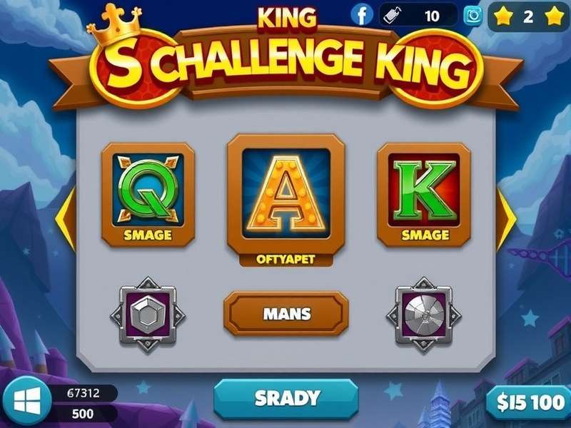 S Challenge King Game Interface